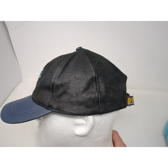 Miami Dolphins Drew Pearson NFL Leather Black Snapback Baseball Hat‎ Cap VTG 90s - Picture 6 of 9